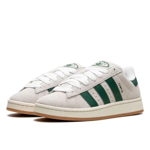 adidas Campus 00s Crystal White Dark Green - Image 2