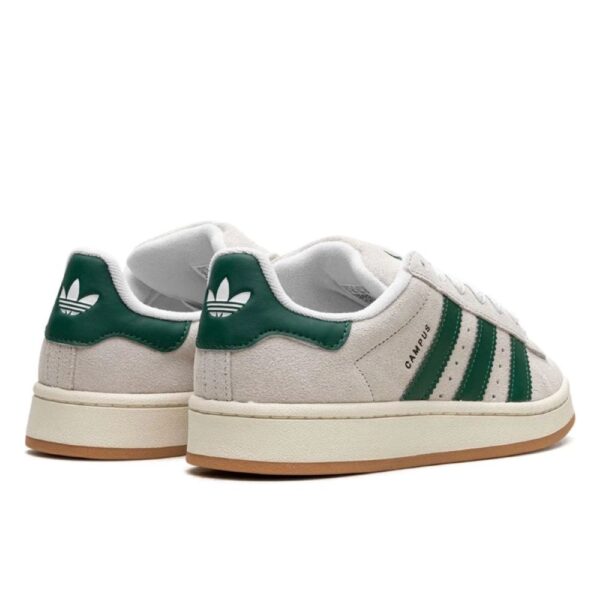 adidas Campus 00s Crystal White Dark Green - Image 3