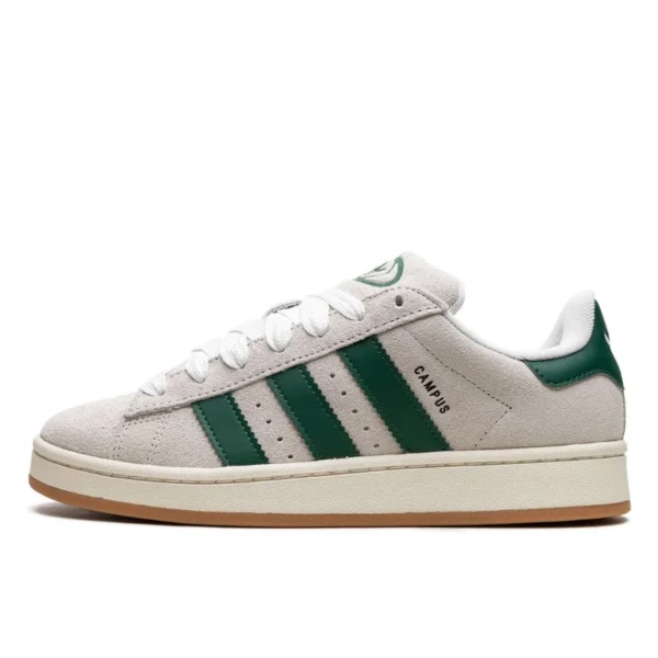 adidas Campus 00s Crystal White Dark Green