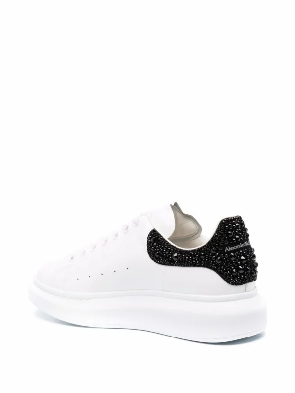 Alexander McQueen Oversized white Black Crystals