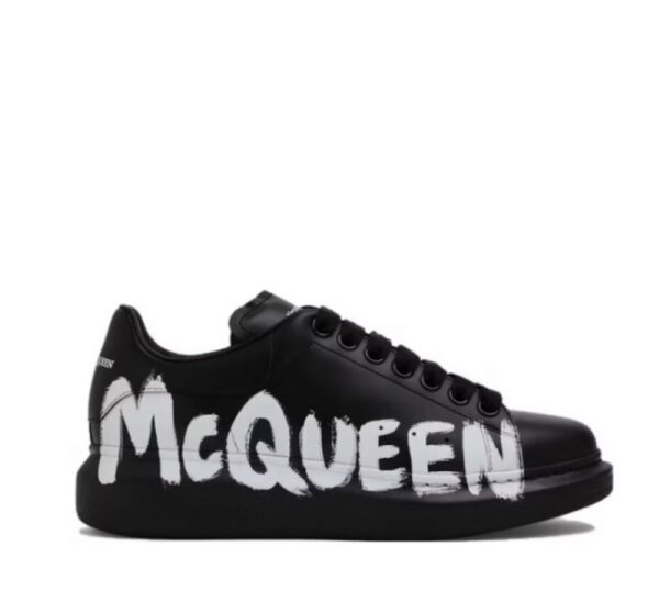 Alexander McQueen oversized Graffiti Black
