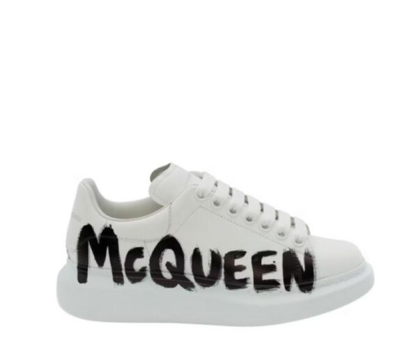 Alexander McQueen oversized Graffiti White