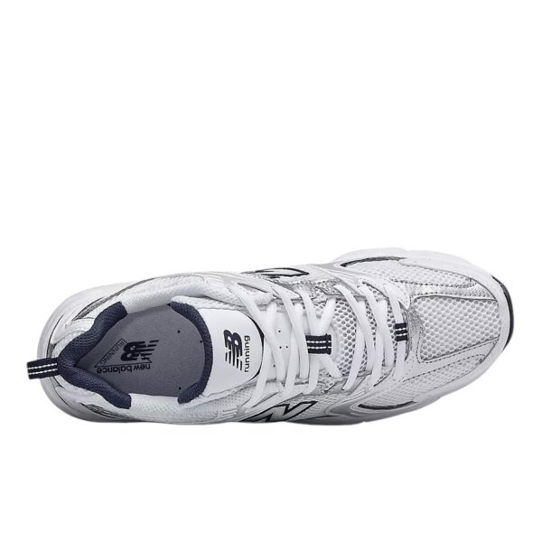 New Balance 530 White Black Silver - Image 3